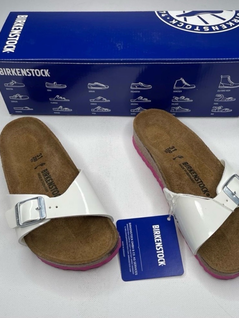BIRKENSTOCK MADRID SANDALS SZ: 31/13 ~NIB